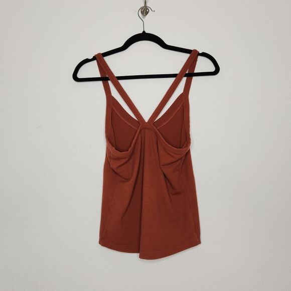 Free People Intimately Ribbed Stretchy Medium Brown Tank Top Shirt - Picture 5 of 5